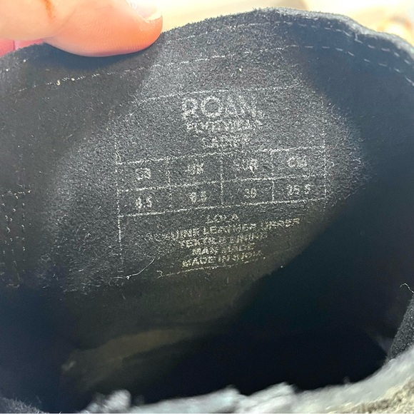 *🎉HP🎉 Roan by BED|STU | Lola Distressed Suede Moto Boots in Black 8.5 - Picture 14 of 16